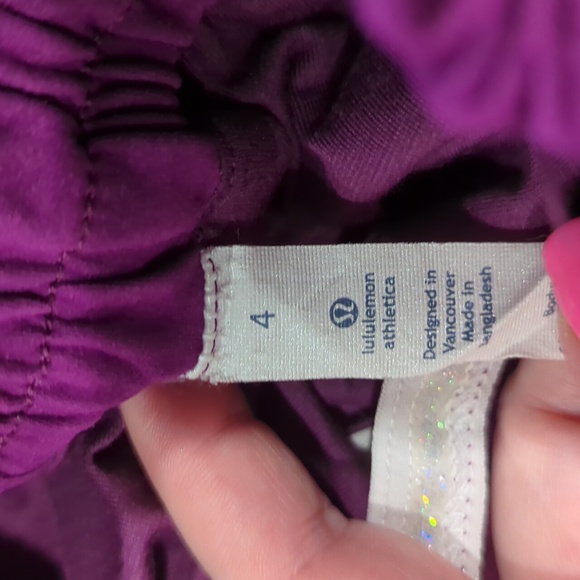 RARE Lululemon Run Tracker Skirt Purple Size 4 - Picture 9 of 10